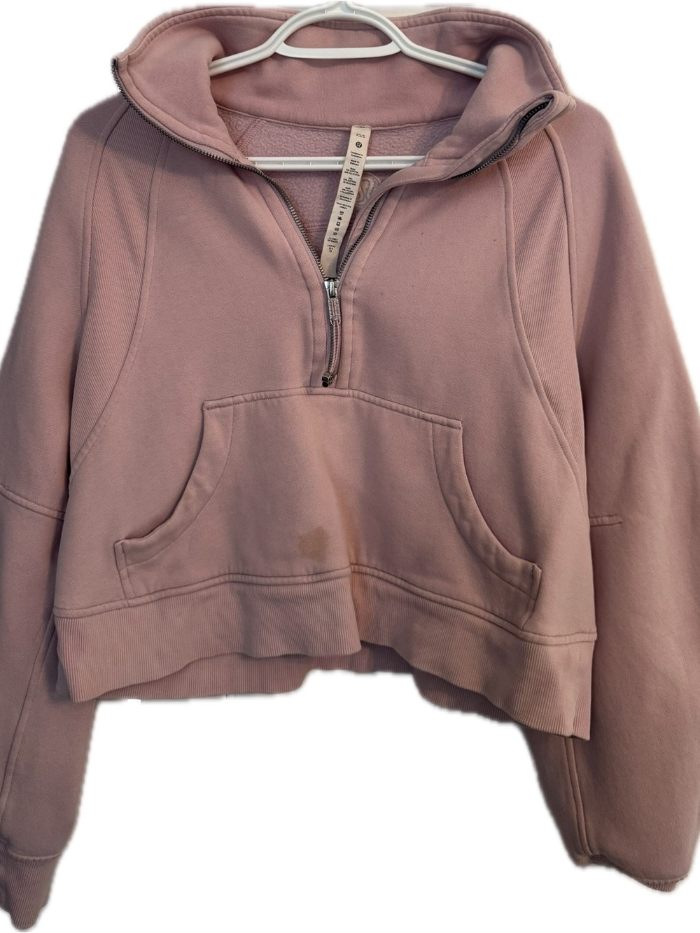 Women's Dusty Rose Half-Zip lululemon scuba Sweatshirt